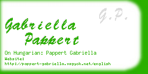 gabriella pappert business card